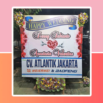 bpb-01-7 bunga papan wedding