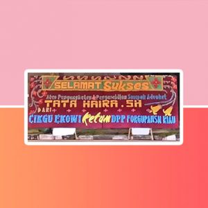 bunga papan bangkinang